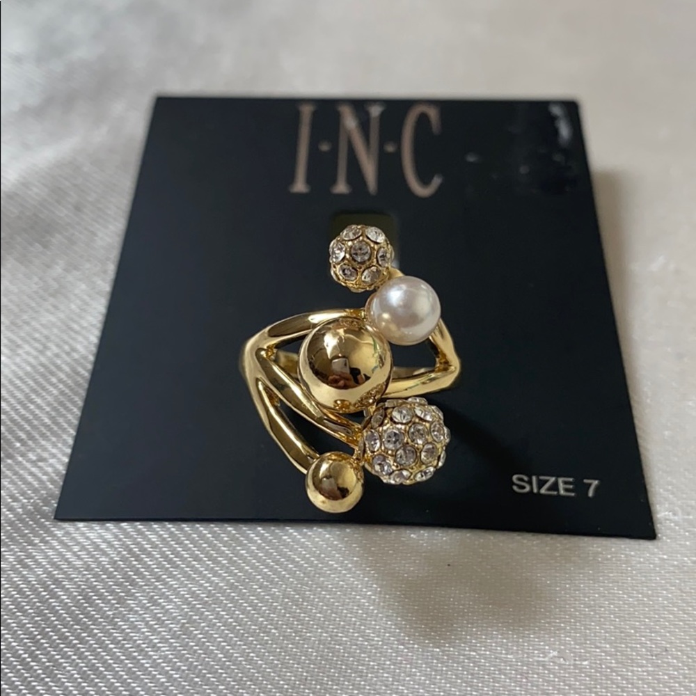 New INC pearl ring